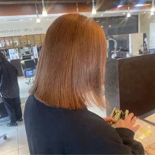 セミロング 🤎韓国ヘア ベージュ まゆか🤎のヘアスタイル