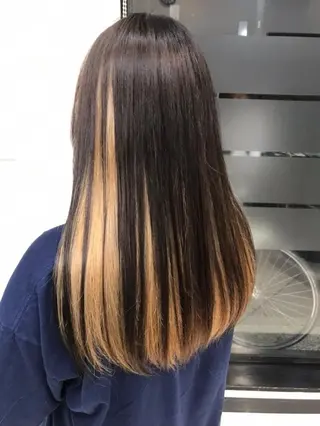 セミロング カラー あらげ 🌈推しカラー🌈ᵕのヘアスタイル