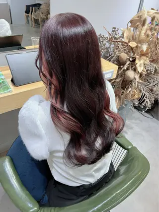 ロング カラー 透明感ハイトーン🦄 キラ🌈のヘアスタイル