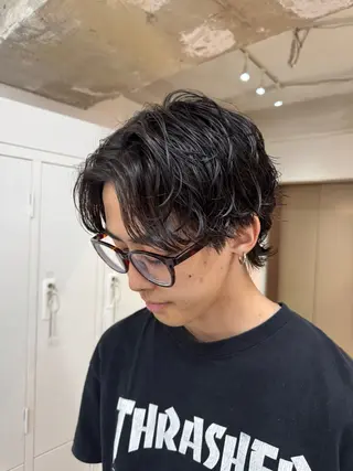 パーマ メンズ 大宮メンズ特化/パー マ職人/小川藍人のヘアスタイル