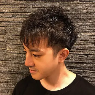 ショート プレミアムバーバー 表参道のヘアスタイル