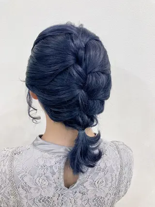 ミディアム カラー ヘアアレンジ ☁️hinako☁️ 1HAVANAのヘアスタイル