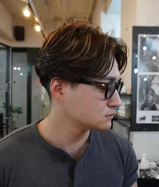 カラー パーマ メンズ HRABRA ゆづきのヘアスタイル