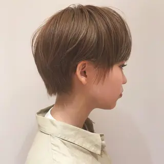 ショート ショートヘア、ボブ こやさん　コヤマのヘアスタイル