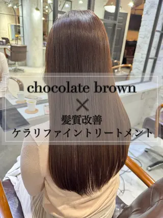 セミロング カラー 髪質改善/縮毛矯正/ 艶髪/春山良太のヘアスタイル