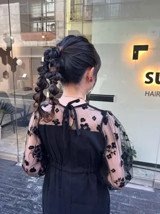 ロング カラー ヘアアレンジ 「sumi」 AMIのヘアスタイル