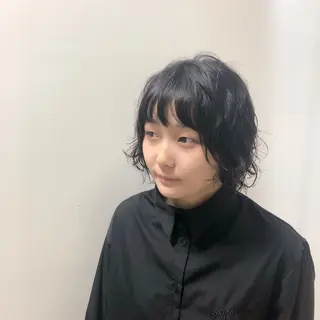 ショート パーマ ヘアアレンジ 前濱 ノゾミのヘアスタイル