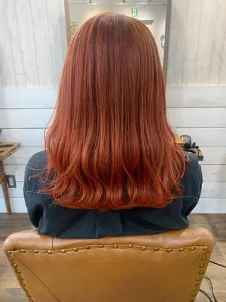 セミロング カラー 初めてでも失敗しない 透明感カラー　Miiのヘアスタイル