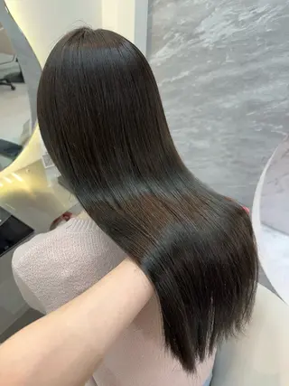 ロング カラー Rio🎀ブリーチ なし透明感♡顔周り♡のヘアスタイル