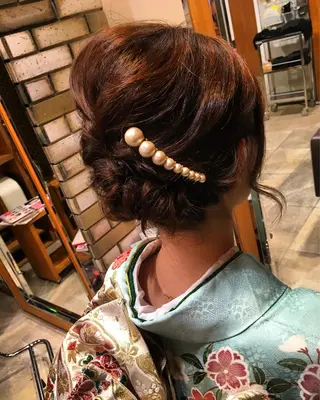 ミディアム ヘアアレンジ G LUX 清水のマツエク・マツパデザイン