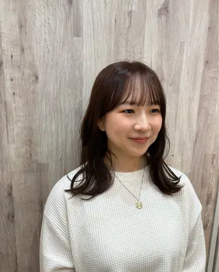セミロング 竹村 恵功代のヘアスタイル