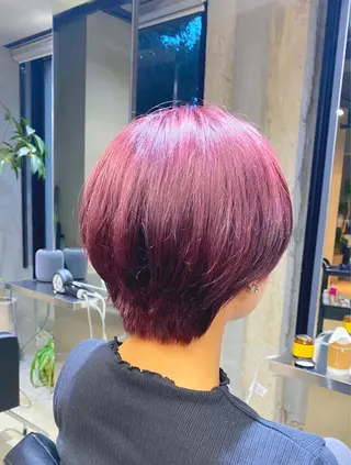 ショート カラー 艶髪/髪質改善/ MONSO山本のヘアスタイル