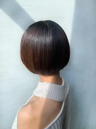 ショート カラー パーマ 波巻きスパイラルパー マ/シャドウパーマ駿のヘアスタイル