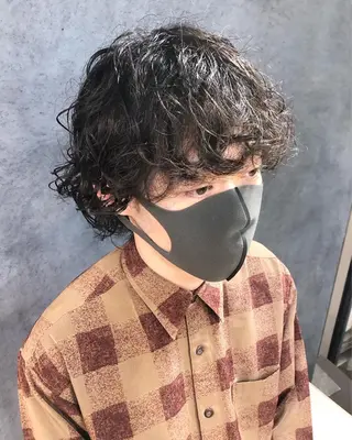 パーマ ヘアアレンジ メンズ メンズ特化✂️栗原 侑也のヘアスタイル
