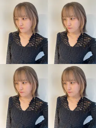 ミディアム カラー fier umeda所属・fier_umeda 梨花 rifaのヘアスタイル