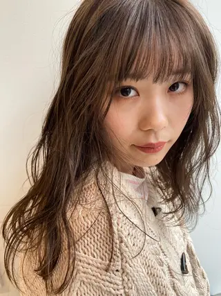 ミディアム カラー 砂原 ひよりのヘアスタイル