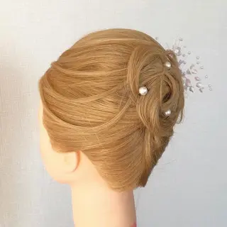 セミロング ヘアアレンジ ヘアセット/着付け 専門店☆Alludyのヘアスタイル