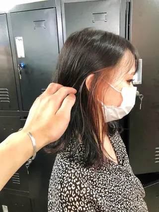 ロング カラー パーマ ヘアアレンジ メンズ キッズ ネイル マツエク・マツパ エビスザキレン／メン ズ／心斎橋🌳のヘアスタイル