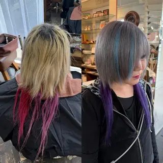 ショート カラー ハイライト/レイヤー /ハイトーン/AOIのヘアスタイル