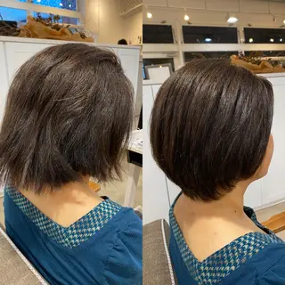 ショート パーマ 饒平名 知也のヘアスタイル