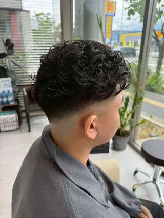 メンズ パーマ メンズ特化🏆 田中滉のヘアスタイル