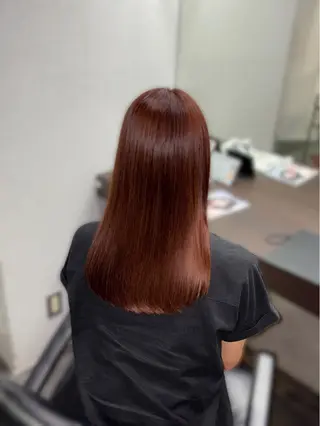 セミロング 瀬田/韓国レイヤー/ トレンドヘア石田亜弥のヘアスタイル