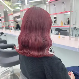 ミディアム カラー ヘアアレンジ 🤍透明感カラー🤍 似合わせ🤍AINEのヘアスタイル