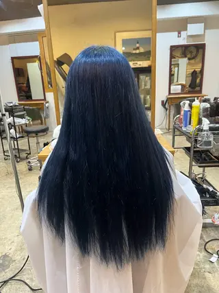 ロング カラー 松原 樹里のヘアスタイル