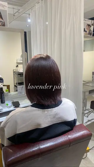 ショート カラー 縮毛矯正とレイヤー カット/杉村凜汰郎のヘアスタイル