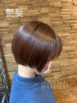 ショート カラー 透明感/ 美髪矯正/田中恭のヘアスタイル