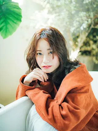 セミロング パーマ 【公式】amble luxe池袋東口🩷のヘアスタイル