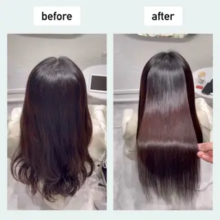 ロング ジョー/ 縮毛矯正の専門家のヘアスタイル