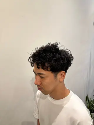 パーマ メンズ 川口開世 short cutのヘアスタイル