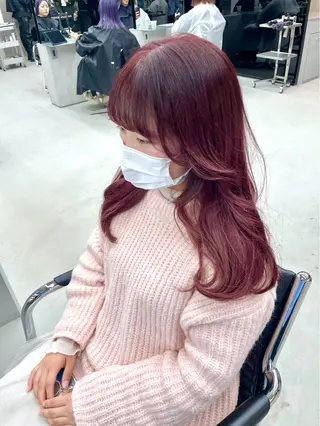 セミロング カラー 吉沢遣人/レイヤー 艶カラー/抜け感のヘアスタイル