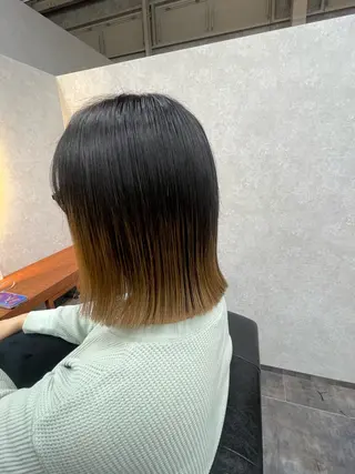 ミディアム 佐藤 菜穂のヘアスタイル