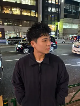 ショート パーマ メンズ 💈メンズ短髪特化 ✂︎伊藤大輝💈のヘアスタイル