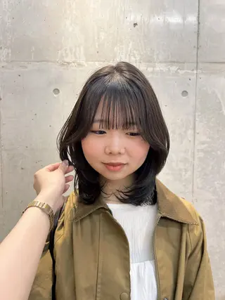 ミディアム honen RUKAのヘアスタイル