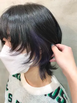 ショート カラー 【ピンク/韓国ヘア/ ヘアセット】亜海のヘアスタイル