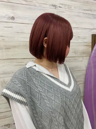 ショート カラー ヘアアレンジ LAVENDIA 初音のヘアスタイル