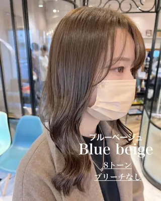 セミロング カラー 🇰🇷韓国レイヤー 錦糸町【北山謙三】のヘアスタイル