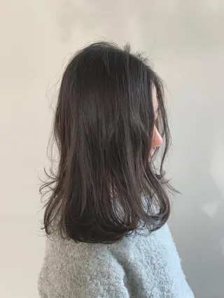 セミロング カラー パーマ ヘアアレンジ 加藤 綾華のヘアスタイル