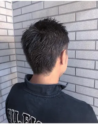 ショート カラー メンズ 中村 よしひでのヘアスタイル