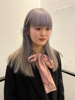 カラー aya/ブリーチ/ ボブ/ショートのヘアスタイル