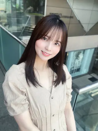 ミディアム 中顔面短縮 顔まわり新田大翔のヘアスタイル