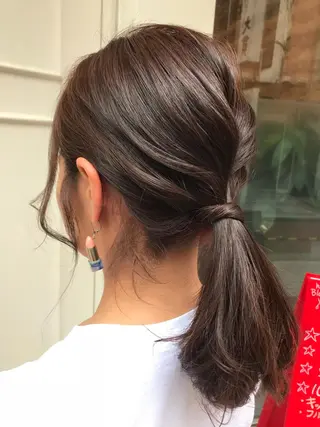 ミディアム ヘアアレンジ uru" すずきさゆりのヘアスタイル