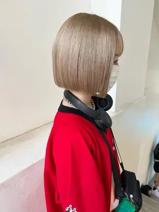 ショート カラー 顔周りカット/透明感 カラー✂️MEIのヘアスタイル