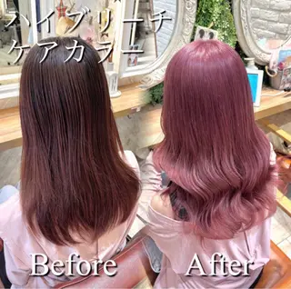 セミロング カラー 絶対可愛い宣言💝横 浜エクステみさき🪄のヘアスタイル