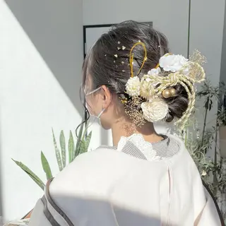 ロング ヘアアレンジ キノシタ ナオユキのヘアスタイル