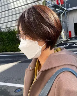 ショート カラー ショートカット パーマ石井のヘアスタイル