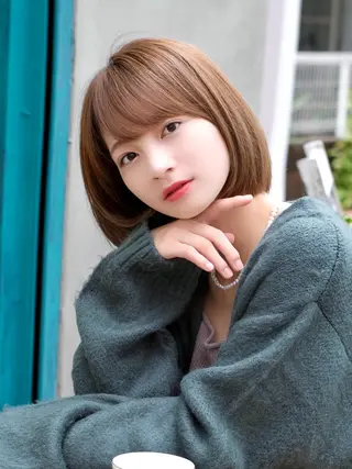ショート 中顔面短縮 顔まわり新田大翔のヘアスタイル